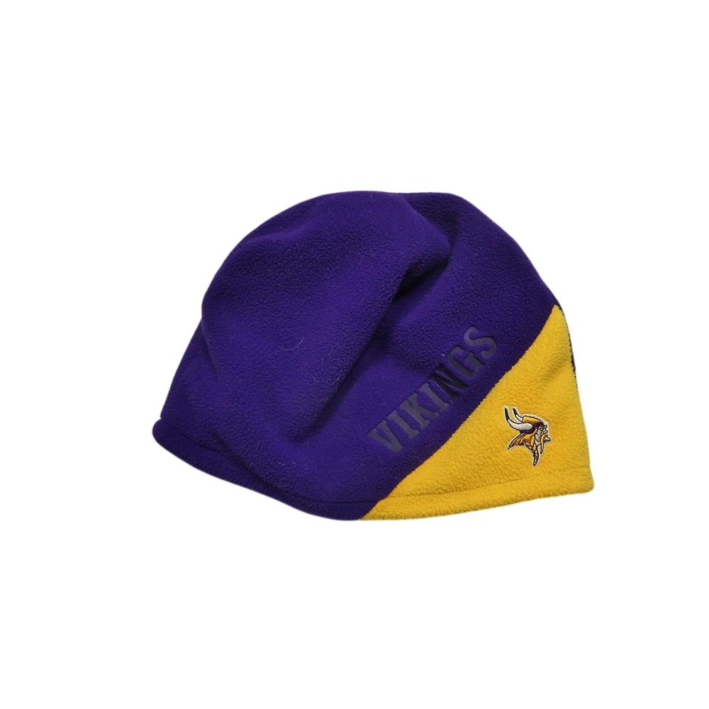 Minnesota Vikings Beanie Hat Cap Mens One Size Purple Fleece NFL Football Reebok